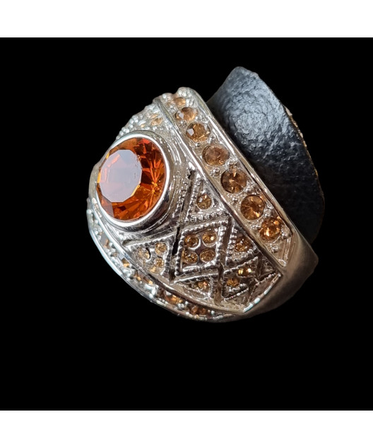 Bague Zirconium Métal rhodié Taille 60