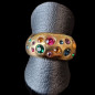 Bague Zirconium Bronze plaqué or Taille 55
