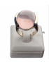 Bague Quartz rose argent 925 Taille 52