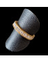 Anneau Zirconium Bronze plaqué or Taille 57