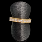 Anneau Zirconium Bronze plaqué or Taille 57