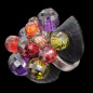 Bague Zirconium multicolore Argent 925 Taille 58