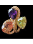 Bague Zirconium Bronze plaqué or Taille 55