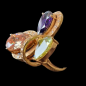 Bague Zirconium Bronze plaqué or Taille 55