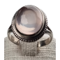 Bague Quartz rose argent 925 Taille 58
