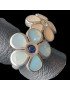 Bague Nacre Fleur Argent 925 Taille 52