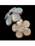 Bague Nacre Fleur Argent 925 Taille 52