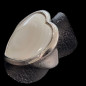 Bague Nacre Cœur Acier inox Taille 51