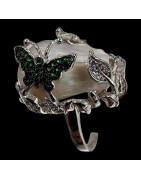 Bague Perle Argent 925 Taille 57
