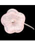 Bague Bakélite Fantaisie Fleur rose Laiton
