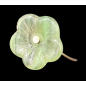 Bague Bakélite Fantaisie Fleur vert clair Laiton Taille 55