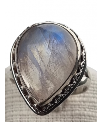 Bague Pierre de lune argent 925 Taille 58