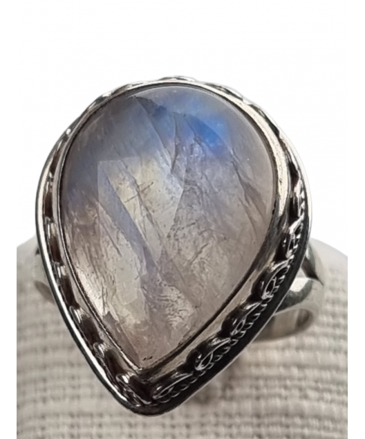 Bague Pierre de lune argent 925 Taille 58