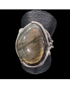 Bague Labradorite Argent 925 Taille 54+