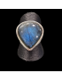 Bague Labradorite argent 925 Taille 54