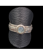 Bague Labradorite argent 925 Taille 57