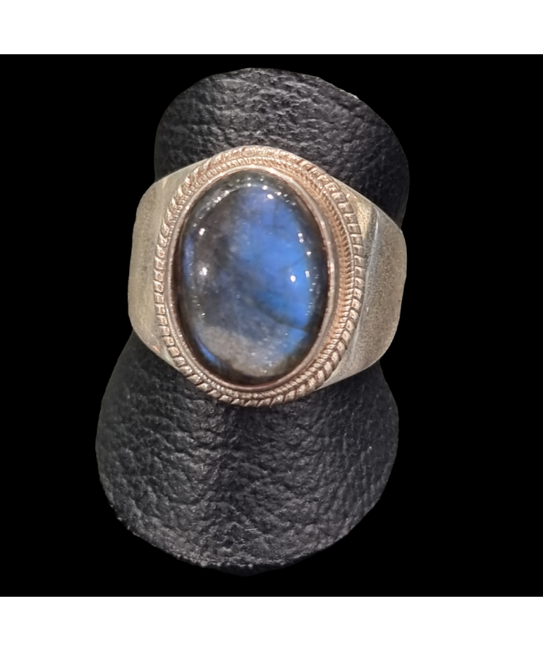 Bague Labradorite argent 925 Taille 63