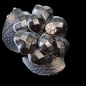 Bague Bakélite Métal rhodié Taille 53