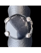 Bague Onyx Acier inox Taille 52