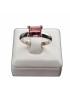 Bague Tourmaline rose argent 925 Taille 53