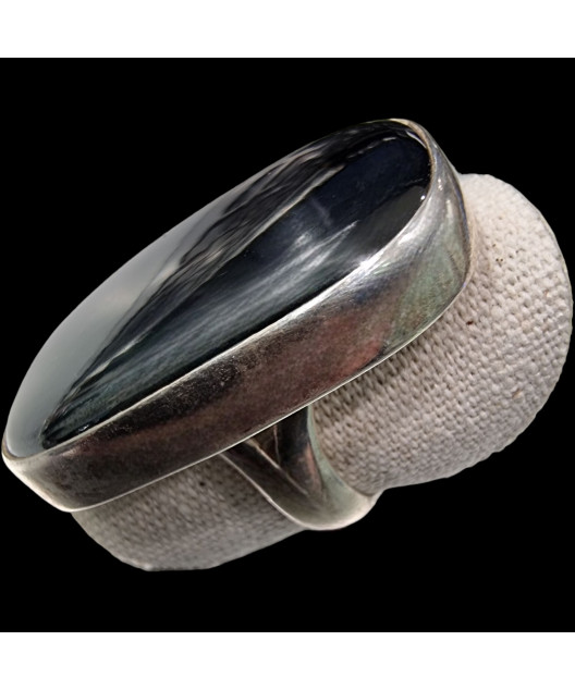 Bague Hématite Argent 925 Taille 58