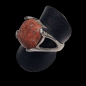 Bague Jaspe rouge Acier inox Taille 58