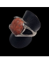 Bague Jaspe rouge Acier inox Taille 58