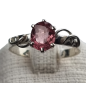 Bague Tourmaline rose argent 925 Taille 57