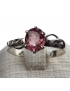 Bague Tourmaline rose argent 925 Taille 57
