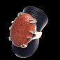 Bague Pierre de soleil Acier inox Taille 54