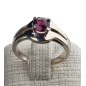 Bague Tourmaline rose argent 925 Taille 51