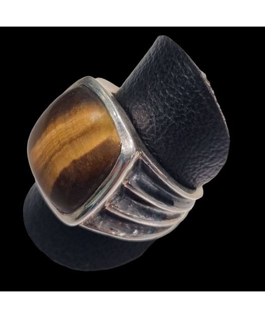 Bague Œil de tigre Argent 925