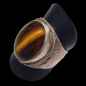 Bague Œil de tigre Argent 925 Taille 58