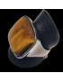Bague Œil de tigre Métal rhodié Taille 56