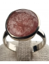 Bague Rubis rose argent 925 Taille 59