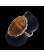 Bague Œil de tigre Argent 925 Taille 57