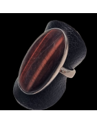 Bague Œil de taureau Argent 925 Taille 57