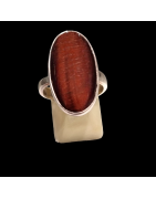 Bague Œil de taureau Argent 925 Taille 58