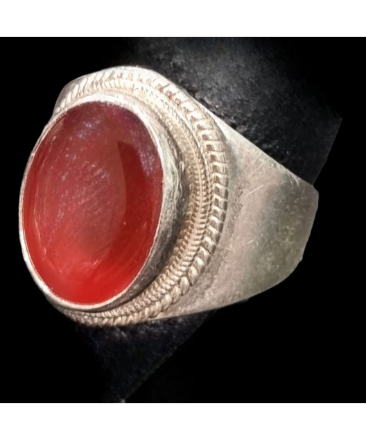 Bague Cornaline Argent 925 Taille 68