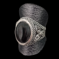 Bague Obsidienne noire Argent 925 Taille 62