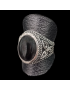 Bague Obsidienne noire Argent 925 Taille 62