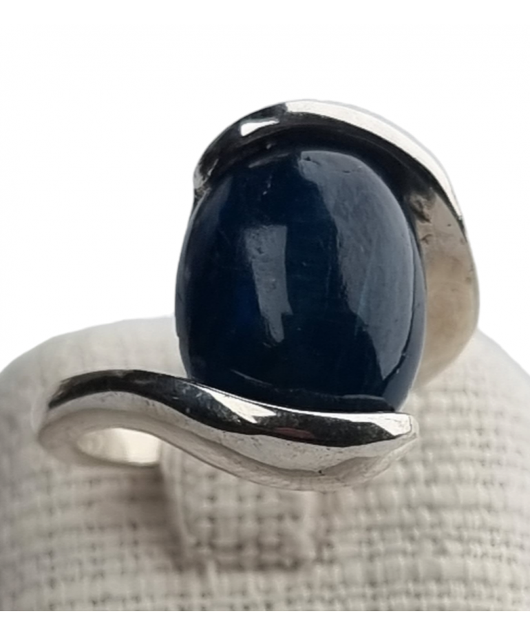 Bague Tourmaline Œil  de chat argent 925 Taille 52