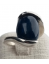 Bague Tourmaline Œil  de chat argent 925 Taille 52