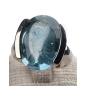 Bague Topaze bleue argent 925 Taille 55