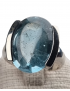 Bague Topaze bleue argent 925 Taille 55