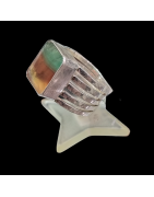 Bague Fluorite Rainbow Argent 925 Taille 55