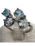 Bague Topaze bleue argent 925