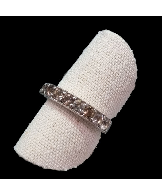 Anneau Quartz fumé 925 Argent 925