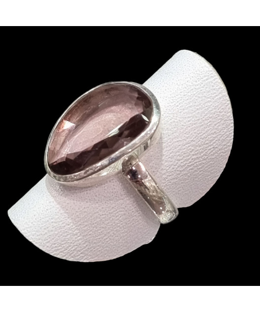 Bague Quartz fumé 925 Argent 925 Taille 60
