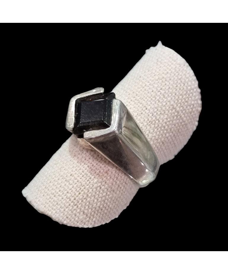 Bague Quartz fumé 925 Argent 925 Taille 52